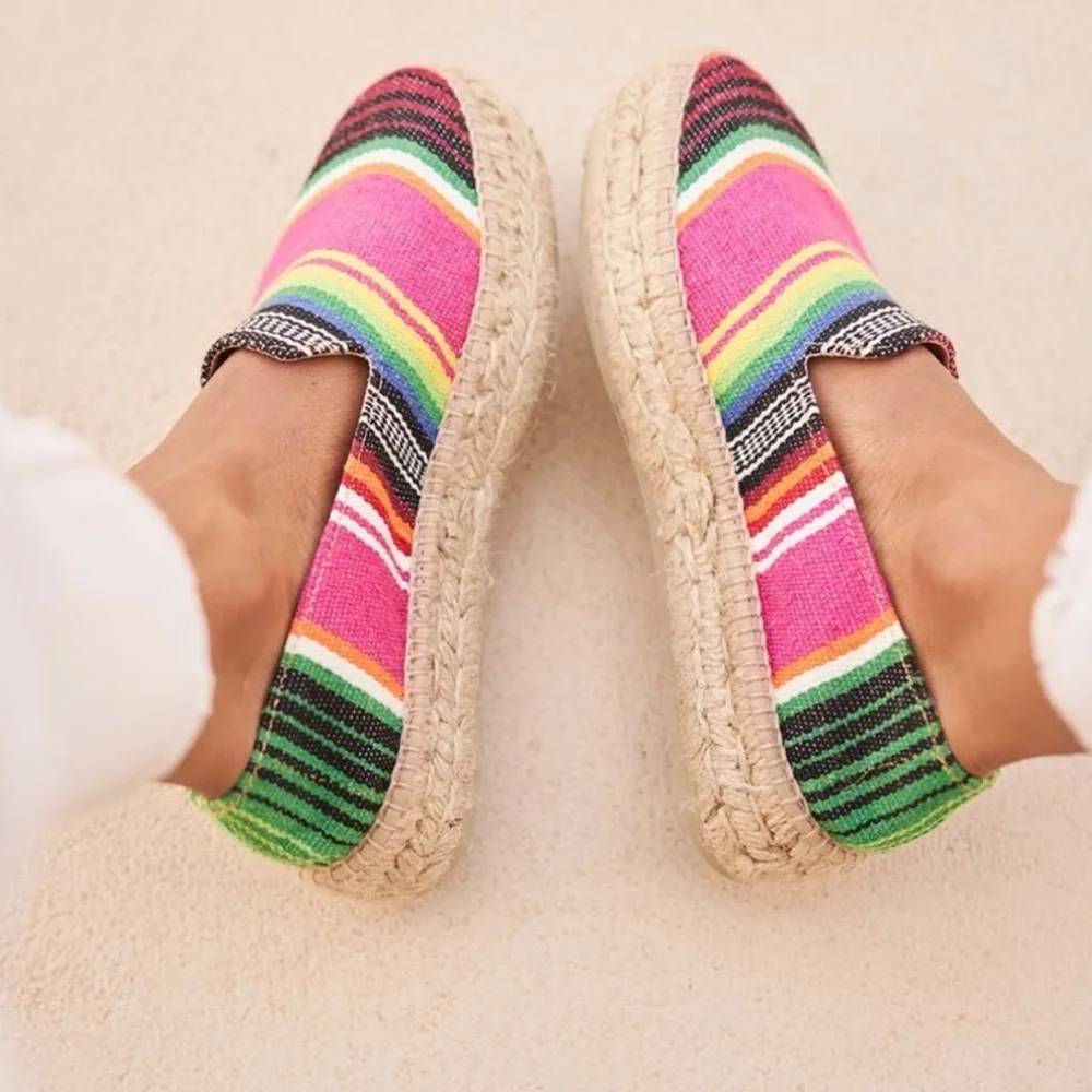 Tulum striped platform espadrilles - Multicolor
